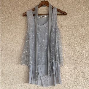 Reckless Angel top with delicate scarf, small